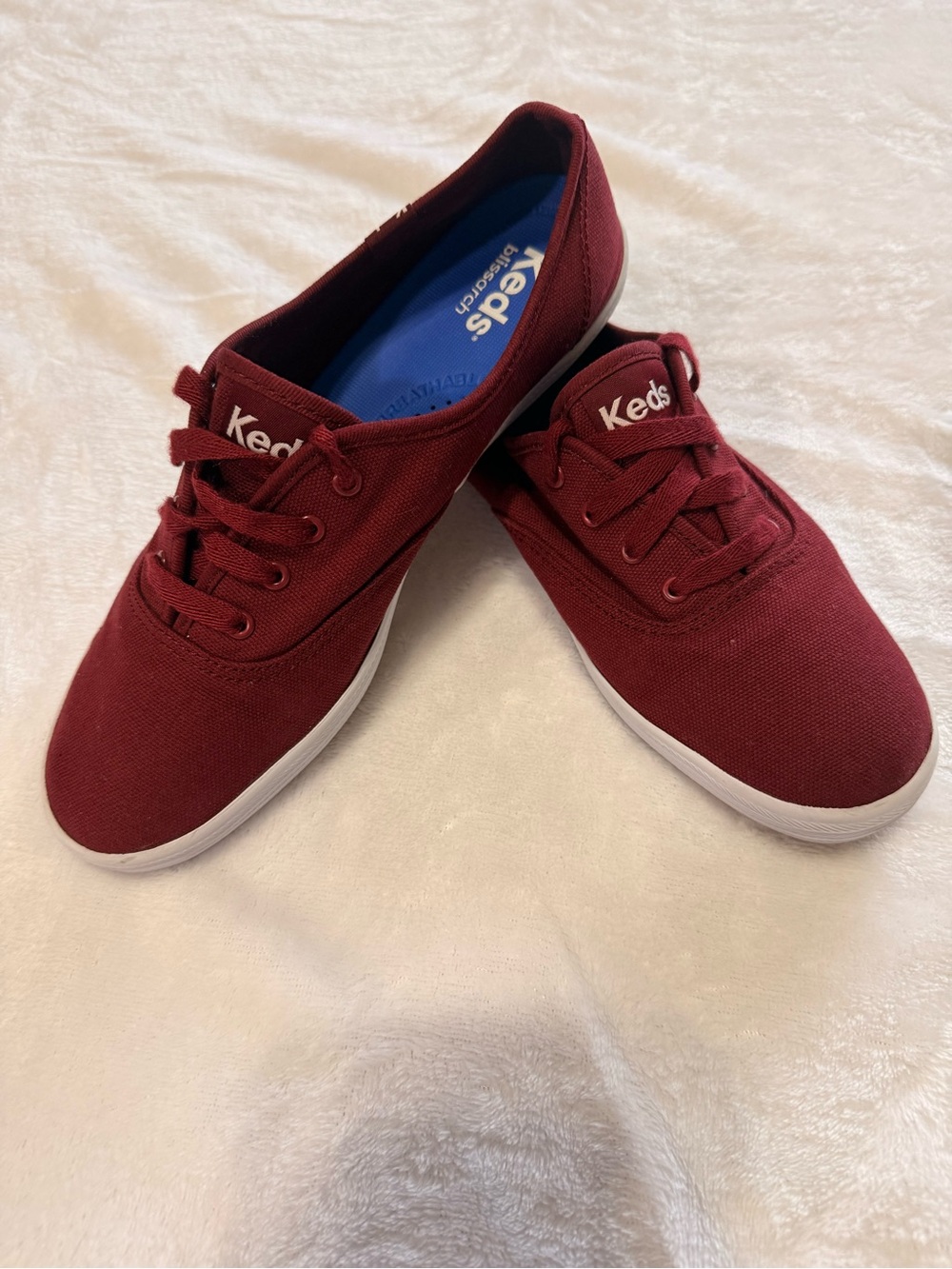 Keds Women's Burgundy Canvas Sneakers